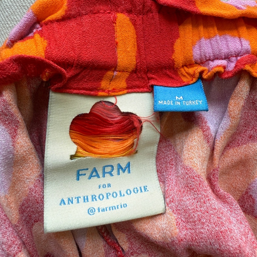 FARM Rio Red and Orange Patterned Trousers - Picture 4 of 4